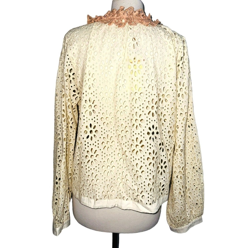 FP1 Anthropologie Let Me Be Blouse Majesty Blouse Shirt Top Large New NWT